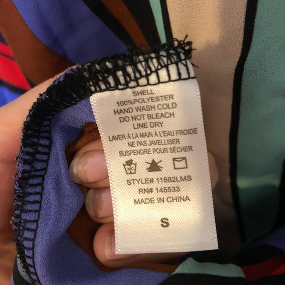 W5 Multicoloured Striped Blouse - Picture 4 of 4